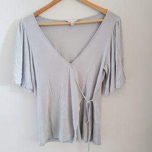Lucky Brand Flutter Wrap Top